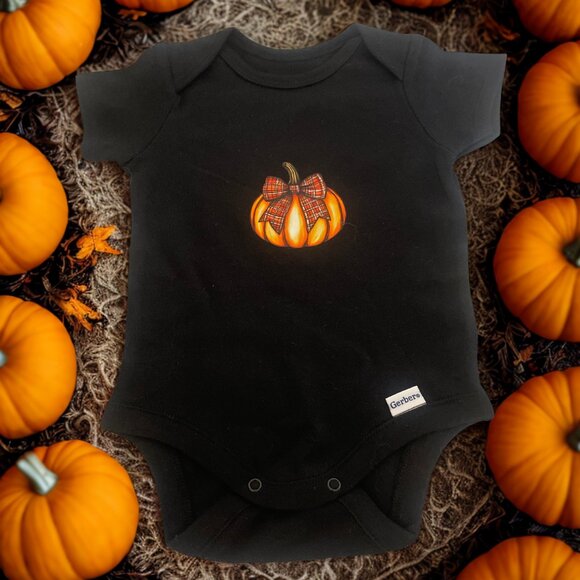 Fall Themed Baby Onesie ~ 0-3 Months - Picture 1 of 1